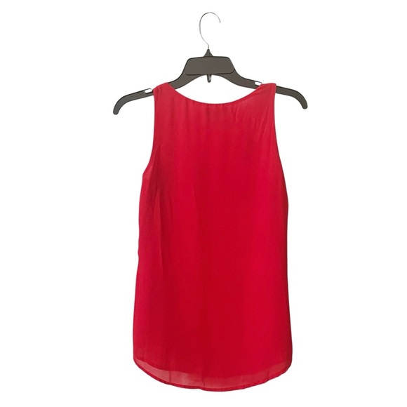 My Michelle Tank Top Women's Size XS Red Side Zippers Pocket Classic Shell - Picture 3 of 6